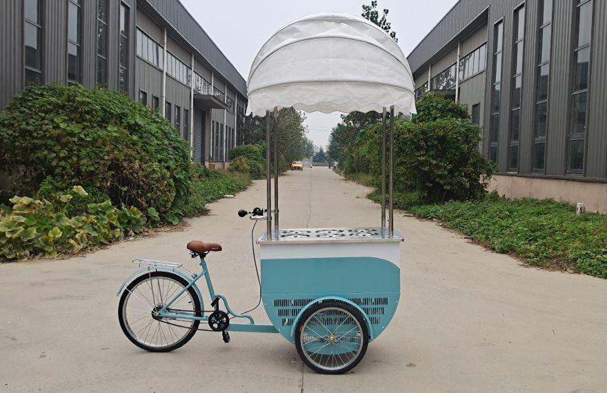 portable gelato ice cream tricycle design